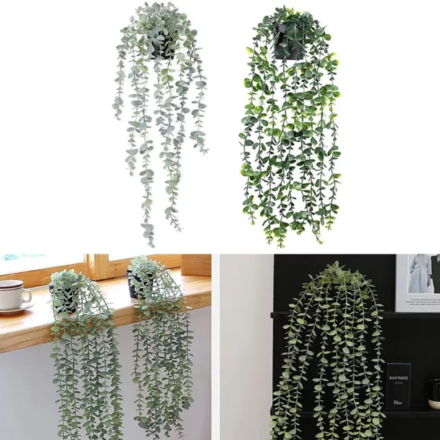 Pianta Rattan Vaso di Fiori 1PC Verde Bianco Realistici Plastica Casa e Giardino