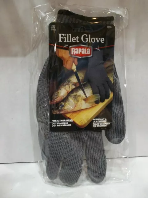 Rapala Fillet Glove size large BPFGL steel mesh New with tags