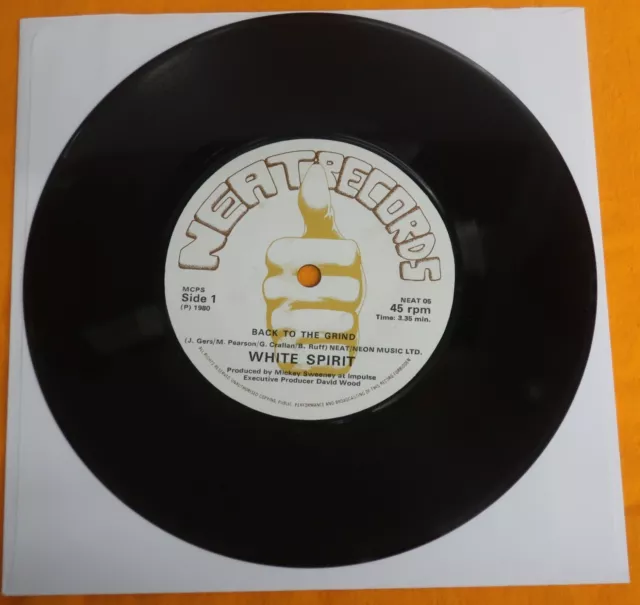 WHITE SPIRIT - Backs To The Grind / Cheetah 7" NEAT RECORDS NEAT 05 3