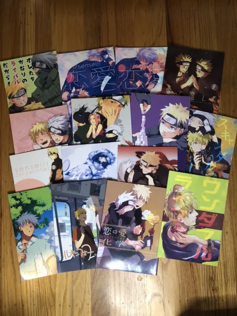 NARUTO Doujinshi Lot of 15 Yaoi Romance Kakashi x Naruto BL By i / Sensei