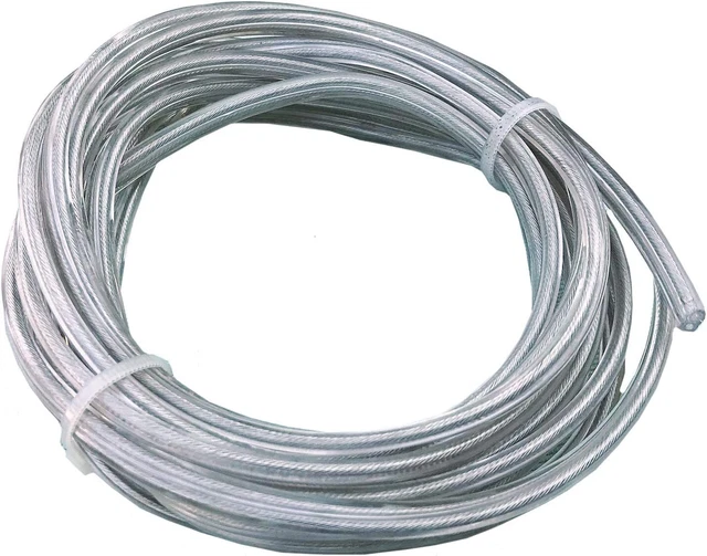 10m Kabel Transparent 2 x 0,75mm² 2G flach 5x3 Leuchtenkabel (2,18 EUR/m)