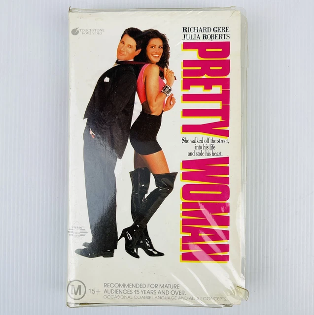 PRETTY WOMEN JULIA Roberts VHS Video Tape Small Clamshell Vintage 17.