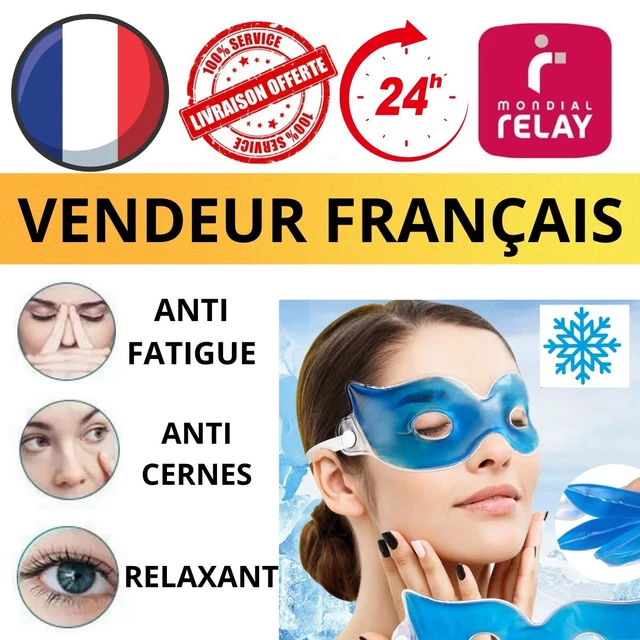 Masque Gel Relaxant Pour Yeux - Anti-fatigue, Cernes & Maux De Tête - Neuf