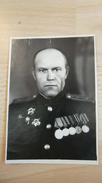 Foto Portrait Russische Offizier 100% Original UDSSR Nr-22 3