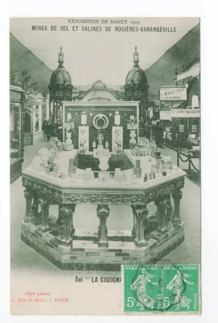 NANCY Meurthe et moselle CPA 54 exposition de 1909 sel Rosieres varangeville