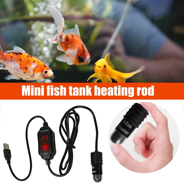 1 X Mini Aquarium Fish Tank Heater USB Heating Rod Heater 1K9D Subme E9H7