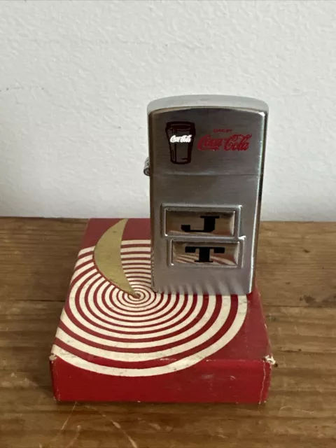 Vintage Coca-Cola Advertising Idealine Lighters w/ Box ~ Never Fired