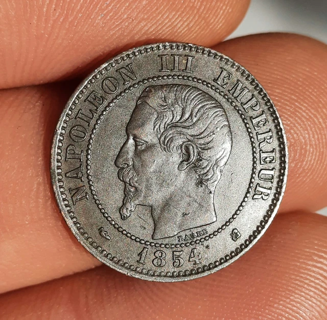 2 Centimes 1854 K Bordeaux, NAPOLÉON III,  Tête Nue