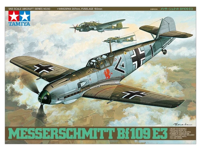 Tamiya 61050 MESSERSCHMITT Bf109 E-3 1/48