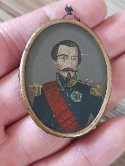 Ancien Cadre Miniature Napoléon III - 10 g Objet de Vitrine