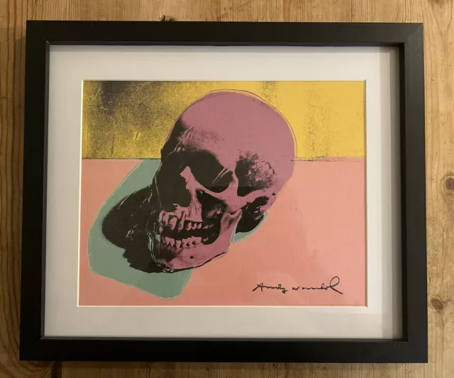 Andy Warhol “Signed” Skull Print (1976) Framed.