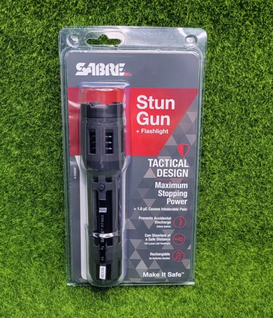 Sabre Tactical Stun Gun & 120 Lumen LED Flashlight Self Defense - S-2000SF