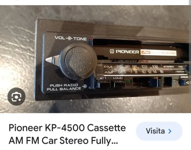 Autoradio pioneer vintage Kp 4500