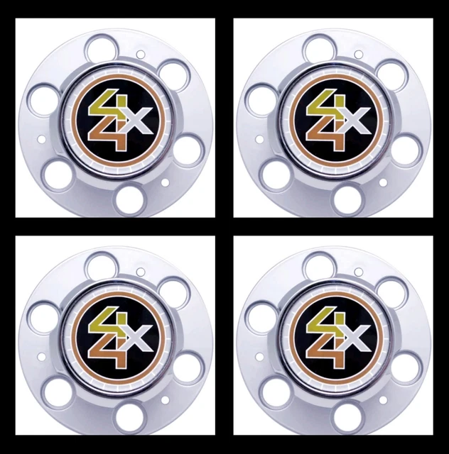 4PC CHEVROLET CHEVY GMC TRUCK CAPS OF 6 LUG 15" 15x8 RALLY WHEEL CENTER