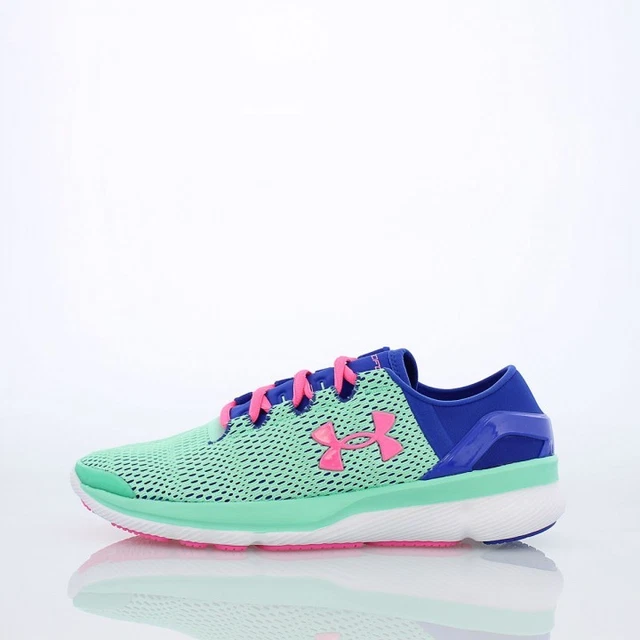 Under armour Ragazzi 7 Donna 8.5 Scarpe Verde Acqua Blu Rosa Speedform Apollo 2