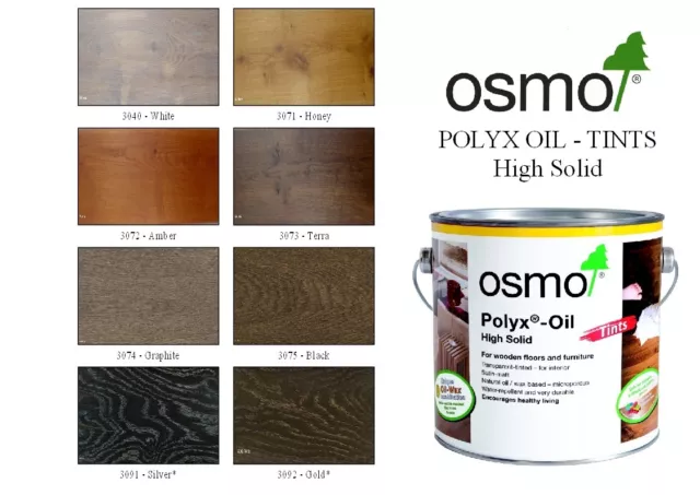 Osmo  Polyx Hardwax Oil Colour Tints- 0.75 ltr Tin- (8 colours)