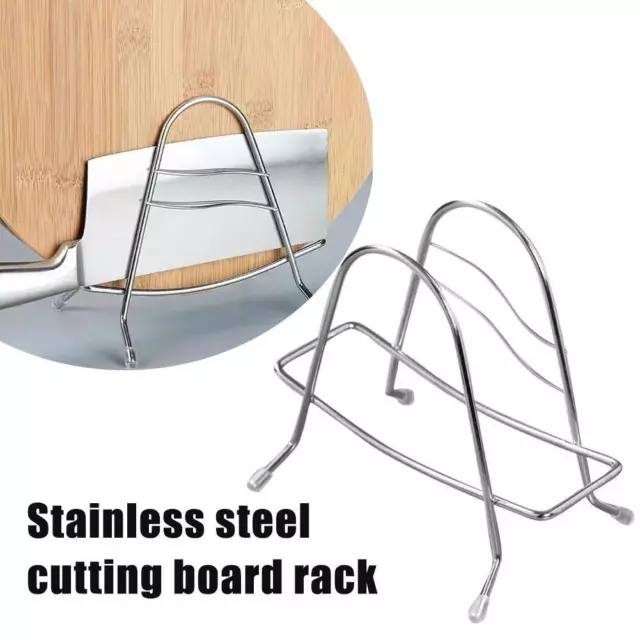 Porta tagliere in acciaio inox coperchio piatto cucina portaoggetti asciugatura U1