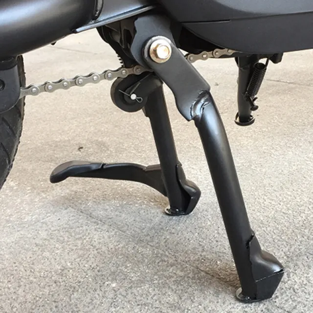 Universal Motorcycle Black  Double Foot Side Stand Parking Leg Kickstand 1 Set