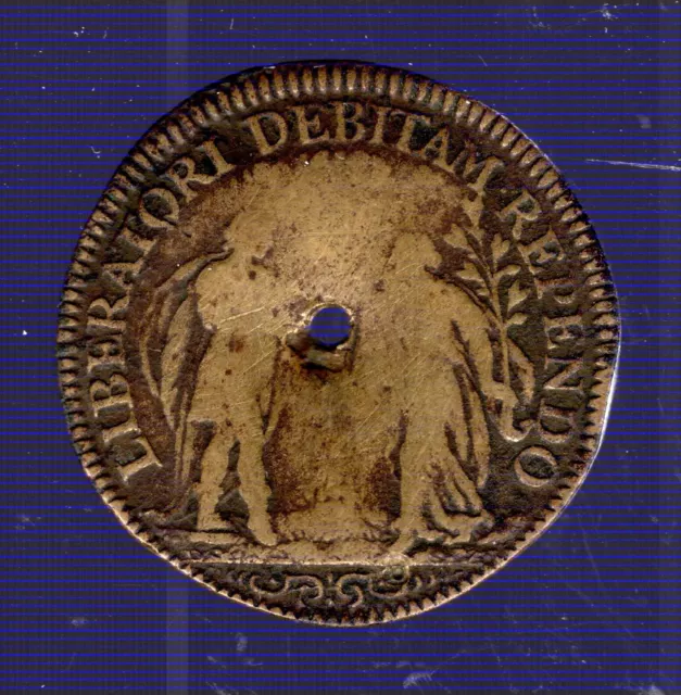 France 1660 Peace Negotiations on the Isle of Peasants Jeton Counter Token #434