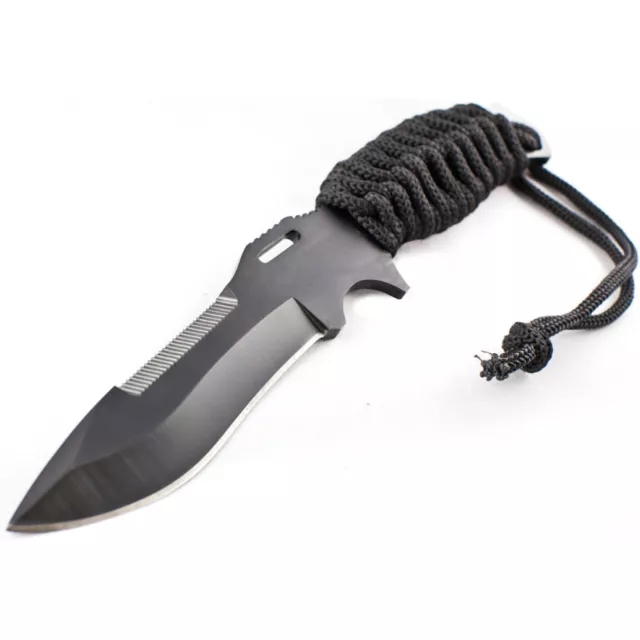 9" TACTICAL COMBAT FULL TANG Survival HUNTING KNIFE Bowie Military Fixed Blade 3