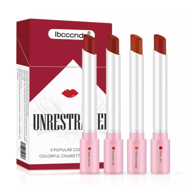 Creative Cigarette Lipstick Set Matte Long Lasting Waterproof Matt Lip Stick ` 2