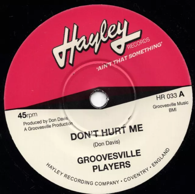 Groovesville Players - Don't Hurt Me / Way You've Been Acting - Northern Soul mp