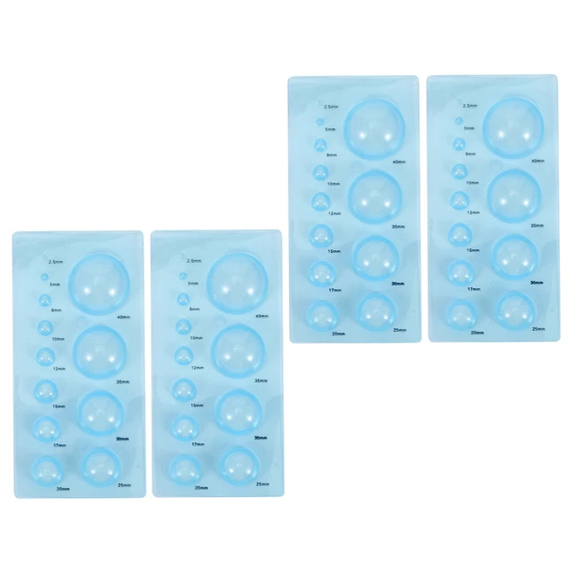 4 piezas moldeador de papel moldes de bolas kit de plumas de número de herramientas