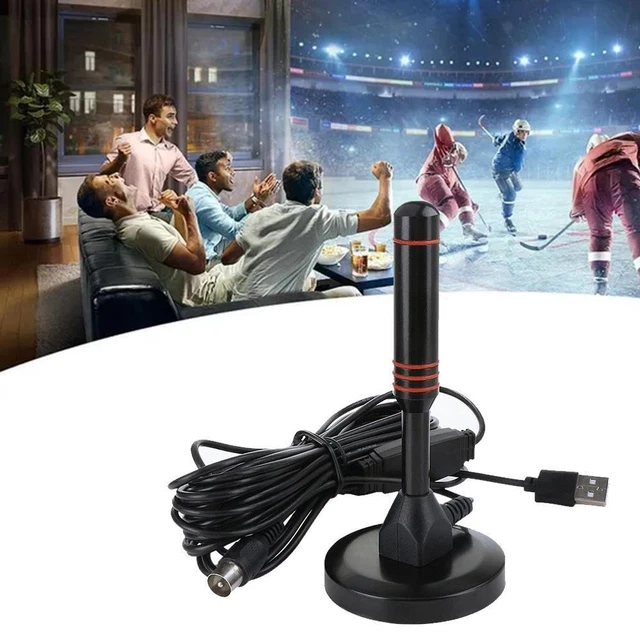 Portable TV Antenna Indoor Outdoor Digital HD Freeview Ariel 300Mile AUS Q8N6