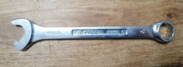FACOM Clé mixte fourche à effet cliquet OGV 40R.19 - 12pans