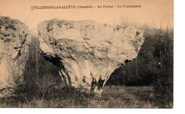 Carte postale ancienne : Villebois Lavalette (16 320), Au Payrat le Champignon