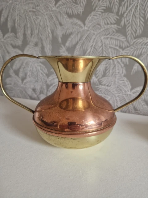 VASE EN CUIVRE À ANSES - L. Lecellier Villedieu EUR 24,99 - FR