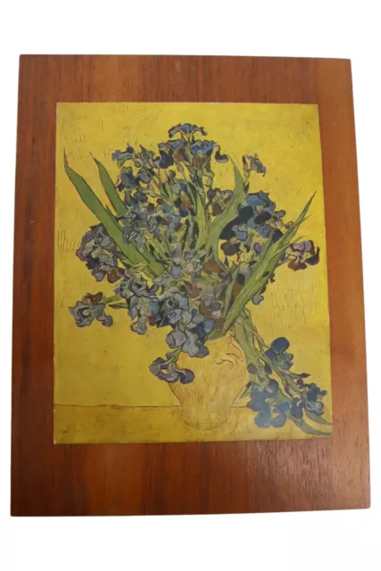 Vintage Bild Pflanzen Holzrahmen Mehrfarbig Deko 31x24cm