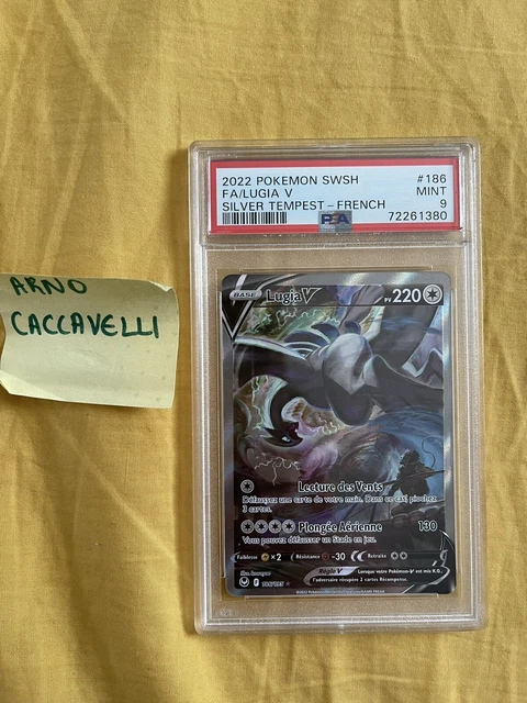 Lugia V Alternative 186/195 PSA 9 Pokemon Card Silver Storm FR