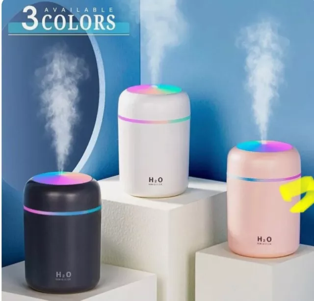 Aroma Humidifier Essential Oil Diffuser Grain Ultrasonic Air LED Aromatherapy US