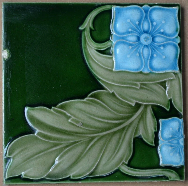 Alfred Meakin - Antique Art Nouveau Majolica Tile C1900