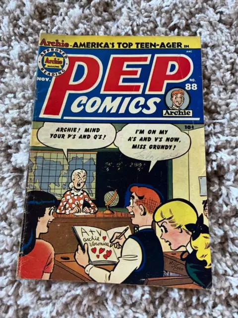 Pep Comics #88 VG 4.0 Archie 1951