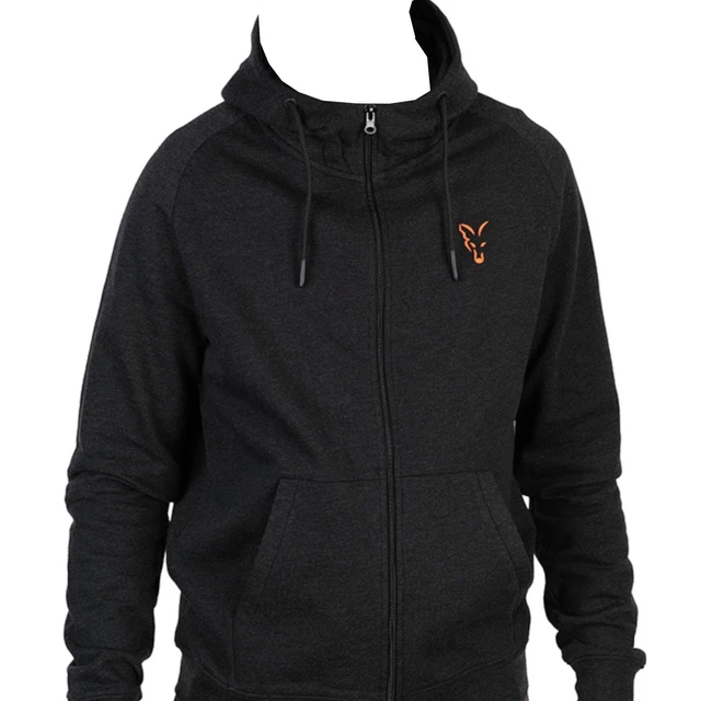 Fox Collection Lw Hoody Black & Orange - Angelpullover Angelbekleidung, Kleidung