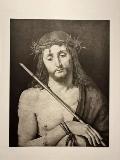 Impresión Antigua De Heliograbado 1905 Pintura De La Obra Maestra De Cristo...