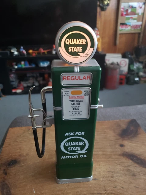 Vintage Lighted Gas Pump Bank WORKING
