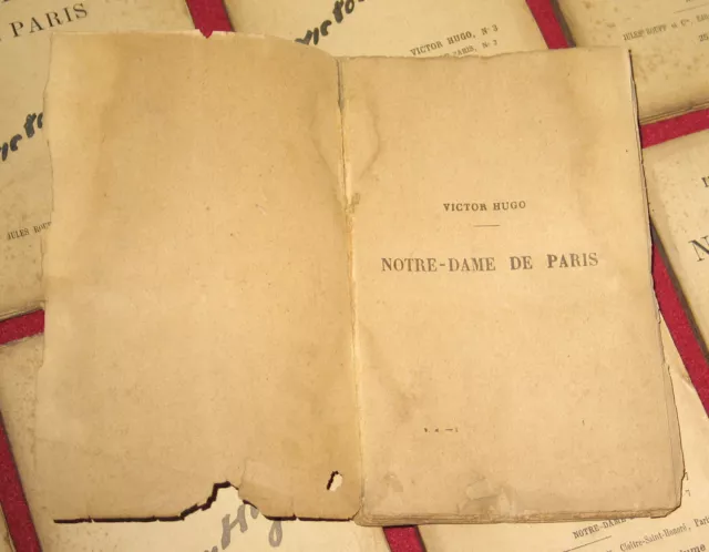 Collection Complete Des 8 Livres Victor Hugo Notre-Dame De Paris Rouff 1882 1890 2