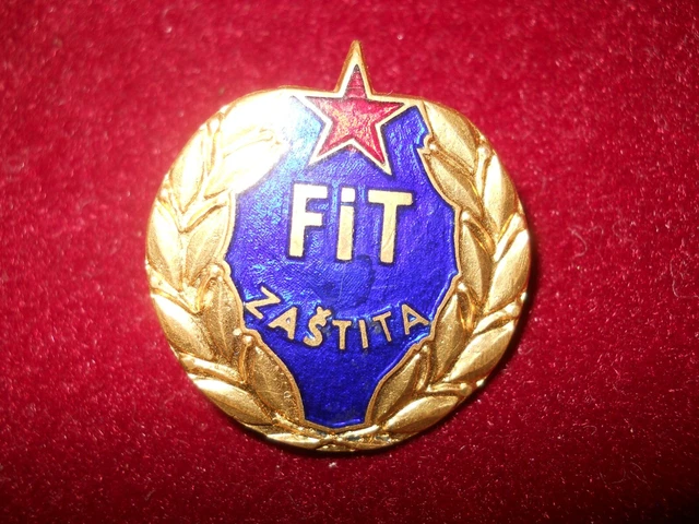 Abzeichen Jugoslawien Schutz (FiT zaštita) Protection Yugoslavia Badge 3