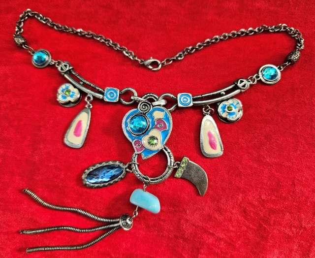 Paire De Clips D'Oreilles à Breloque - Bijou Fantaisie Occasion - Sans Marque