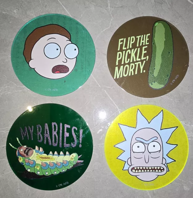 Coaster Rick and Morty Acrílico Café Té Bebida Alfombra Regalo Arte Dibujos Animados