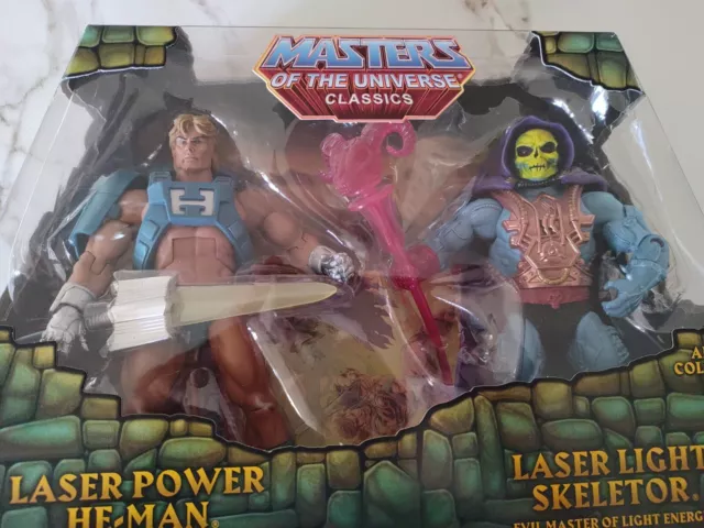 Laser Power He-Man Laser Light Skeletor MOTUC 2015 action figure Mattel