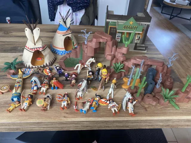 Playmobil Western indianer 3873 3870 7378 Sammlung Vintage