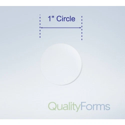 1000 Autocollants Transparents Ronds 1 Pouce – Pour étiquettes, Enveloppes, Joints