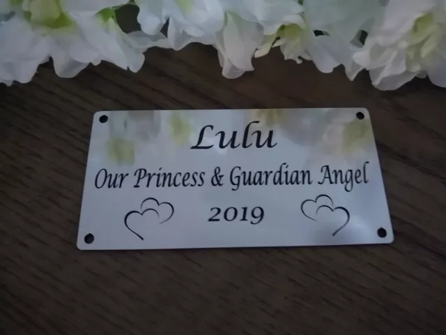 Personalised Pet memorial memorial plaque Grave marker dog cat animal