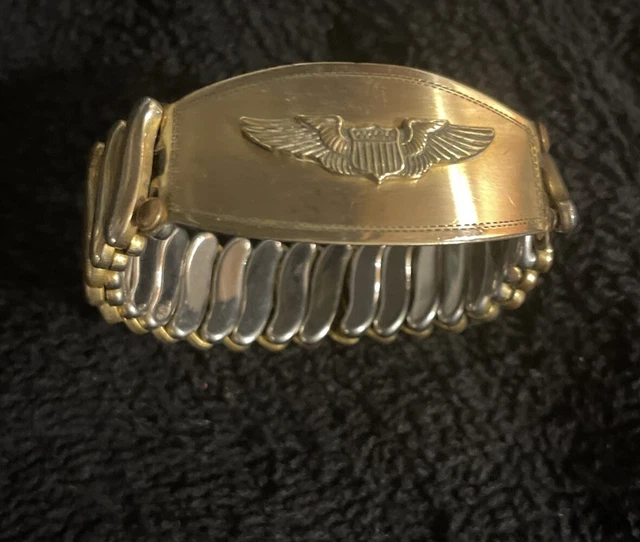 WWII期 IDタグ 長方形プレート 925 シルバー ヴィンテージ