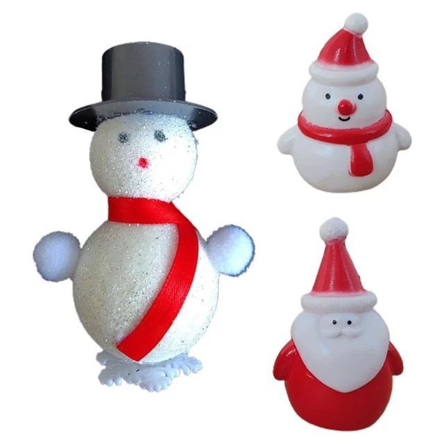 Santa Christmas Snowman Miniature Statue Miniature Figurines Micro Landscape