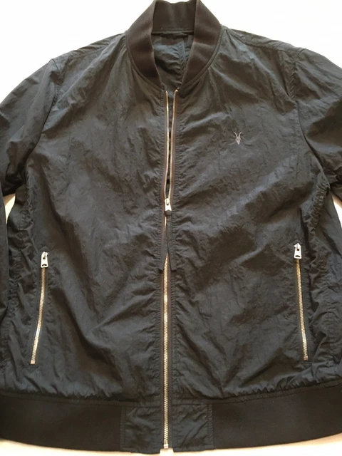 MEN S ALL SAINTS Khaki Kitson Bomber Jacket Small RRP 228 60.00 PicClick UK